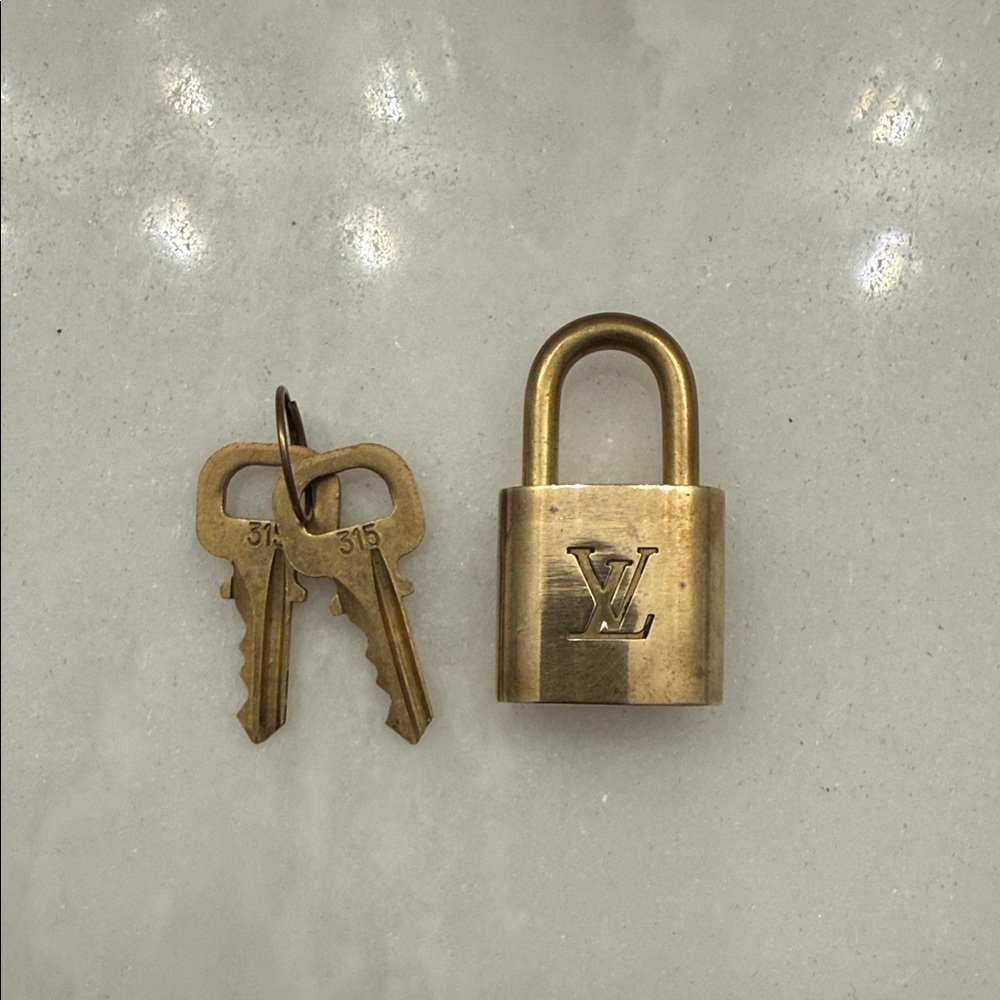 Louis Vuitton Brass Padlock with Keys